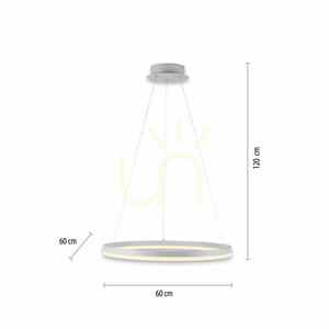 Lampa Wisząca TITUS 2382-16 Biały 1xLED small 7