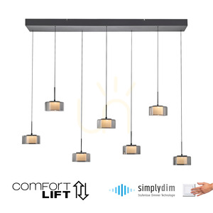 Lampa Wisząca RIKA 2115-18 Czarny 7xLED small 1