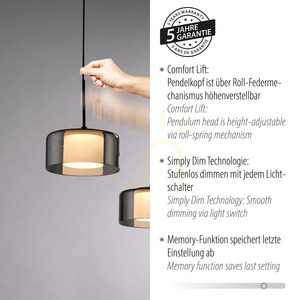 Lampa Wisząca RIKA 2115-18 Czarny 7xLED small 4