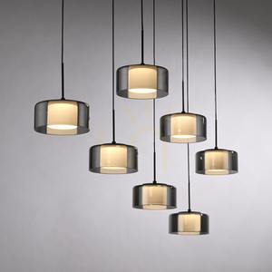 Lampa Wisząca RIKA 2115-18 Czarny 7xLED small 9