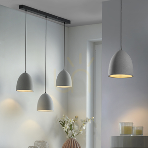 Lampa wisząca Paul Neuhaus ETON 2233-22 z betonu, szara, 3×E27 small 2