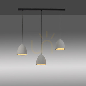 Lampa wisząca Paul Neuhaus ETON 2233-22 z betonu, szara, 3×E27 small 4