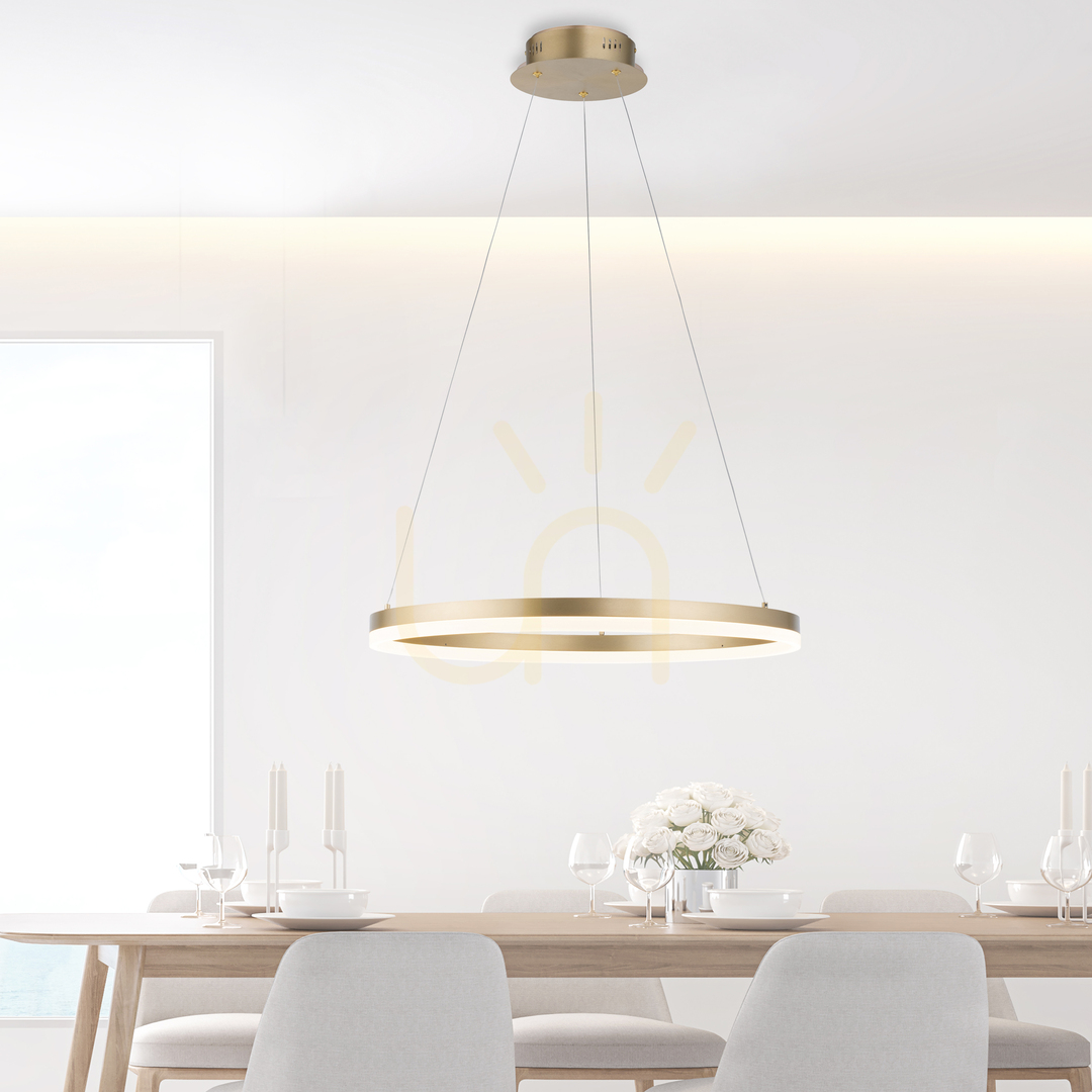 Obejrzyj Lampa Wisząca TITUS 2382-60 Brązowy 1xLED Lampa Wisząca TITUS 2382-60 Brązowy 1xLED