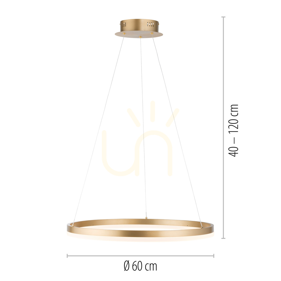 Obejrzyj Lampa Wisząca TITUS 2382-60 Brązowy 1xLED Lampa Wisząca TITUS 2382-60 Brązowy 1xLED