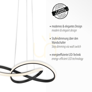 Lampa Wisząca MARIA 15402-18 Czarny 1xLED small 3