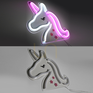 Kinkiet LED Paul Neuhaus NEON-UNICORN 85025-70 – jednorożec, różowo-biały, 33 cm small 11