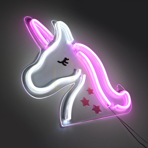 Kinkiet LED Paul Neuhaus NEON-UNICORN 85025-70 – jednorożec, różowo-biały, 33 cm small 4
