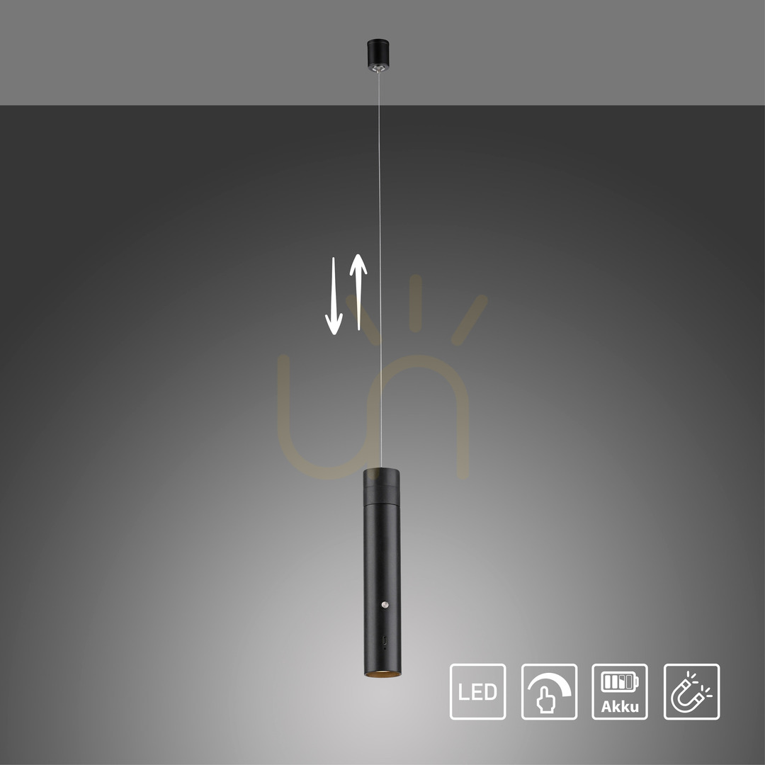 Wyświetl Lampa Wisząca ATTACH 18281-18 Czarny 1xLED Lampa Wisząca ATTACH 18281-18 Czarny 1xLED