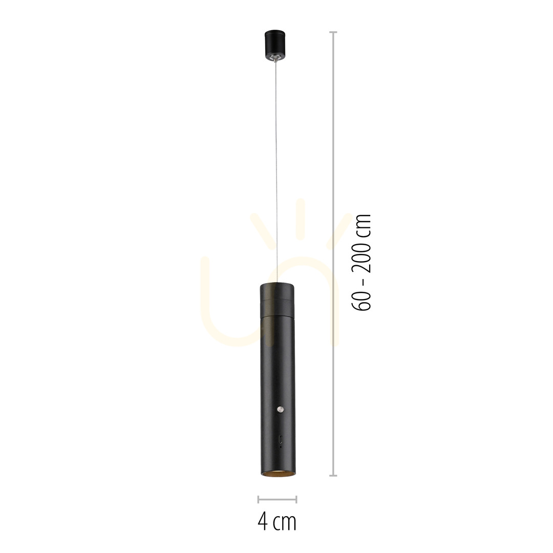 Wyświetl Lampa Wisząca ATTACH 18281-18 Czarny 1xLED Lampa Wisząca ATTACH 18281-18 Czarny 1xLED