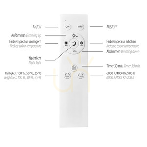 Plafon LED Zuma Line OSKO 14216-16 biały 57 cm small 6