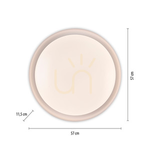 Plafon LED Zuma Line OSKO 14216-16 biały 57 cm small 8