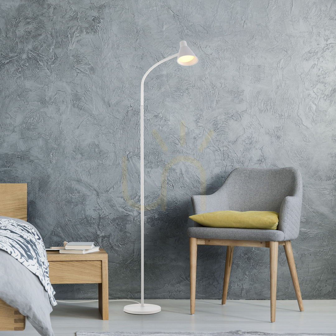 Obejrzyj Lampa Podłogowa PIXIE 11249-16 Biały 1xLED Lampa Podłogowa PIXIE 11249-16 Biały 1xLED