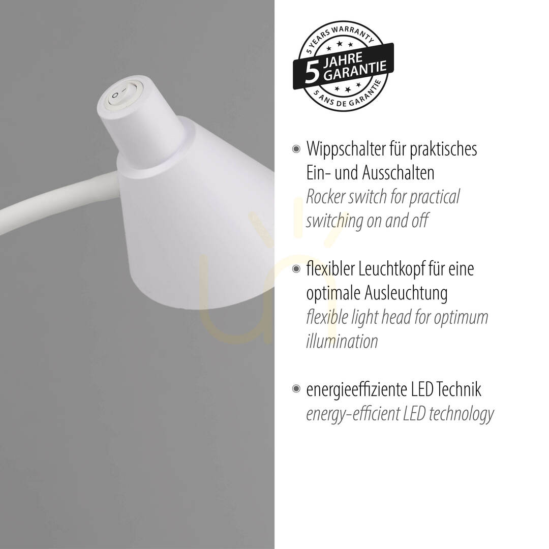 Pokaż Lampa Podłogowa PIXIE 11249-16 Biały 1xLED Lampa Podłogowa PIXIE 11249-16 Biały 1xLED