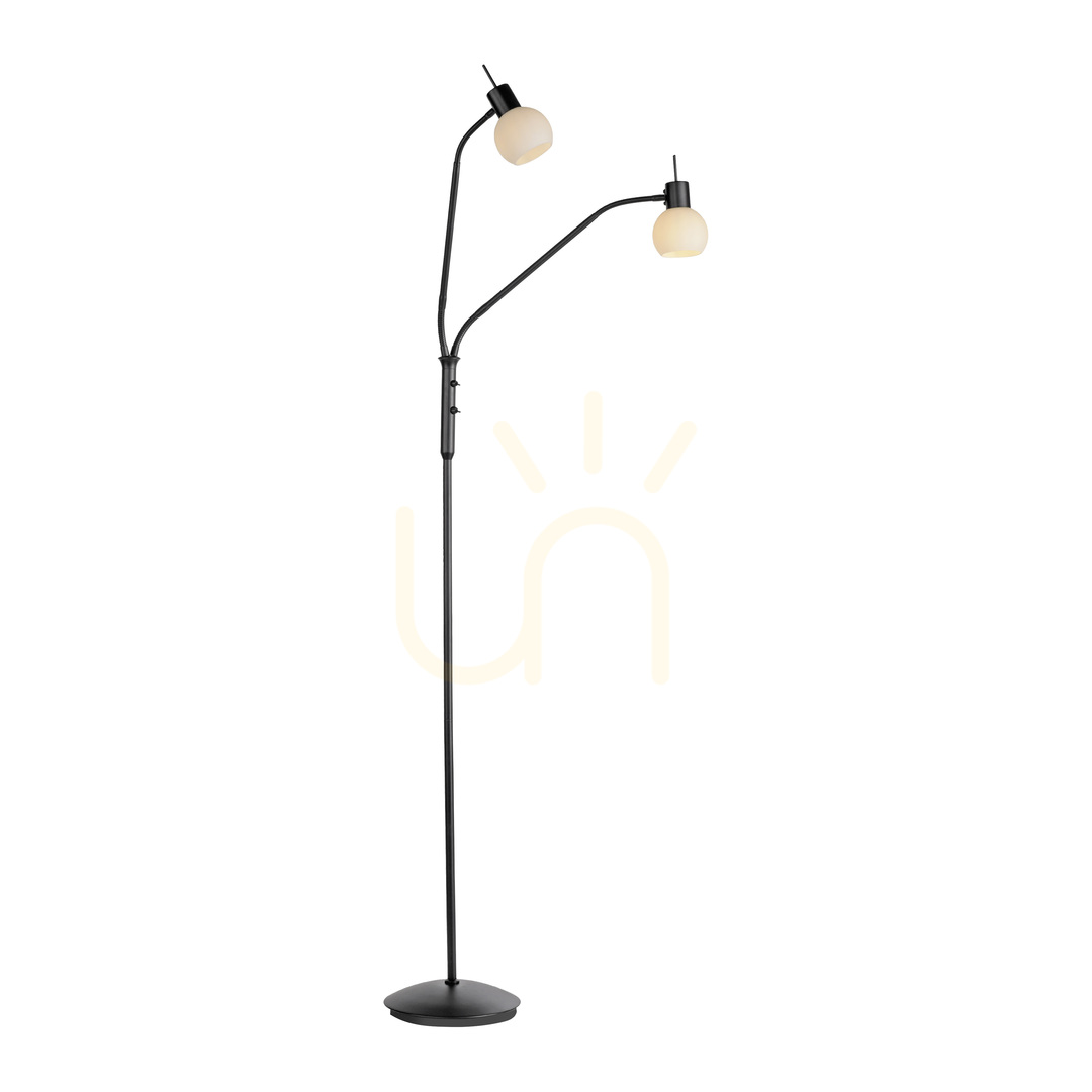 Obejrzyj Lampa Podłogowa LOKI 12158-18 Czarny 2xE14 Lampa Podłogowa LOKI 12158-18 Czarny 2xE14