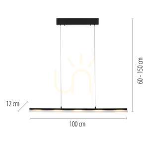 Lampa wisząca NELE 12288-18 czarna LED 24 W small 8
