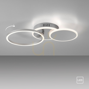 Plafon LED JUST LIGHT SEVENT 14116-55 srebrny, 50 × 33,4 cm small 11
