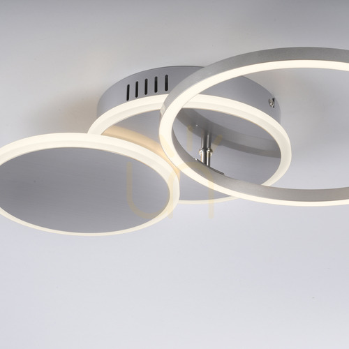 Sprawdź Plafon LED JUST LIGHT SEVENT 14116-55 srebrny, 50 × 33,4 cm