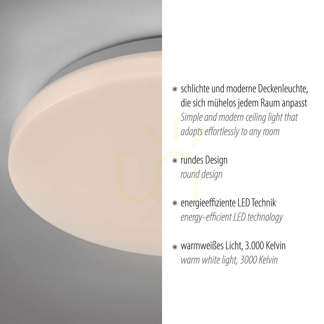 Wyświetl Plafon URANUS 14165-16 Biały 1xLED Plafon URANUS 14165-16 Biały 1xLED