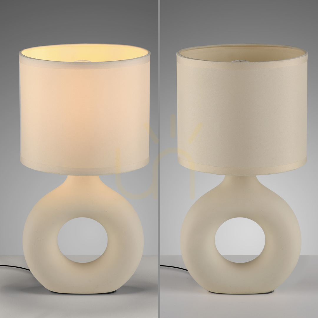 Obejrzyj Lampa Stołowa CARARA 14193-39 Beżowy 1xE27 Lampa Stołowa CARARA 14193-39 Beżowy 1xE27