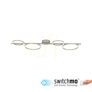 Plafon MINI RITUS 14211-21 Srebrny 4xLED small 1