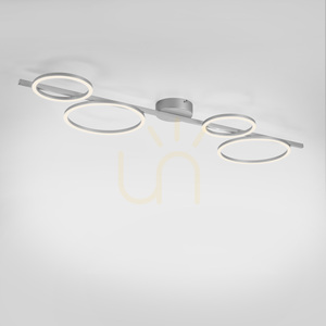 Plafon MINI RITUS 14211-21 Srebrny 4xLED small 10