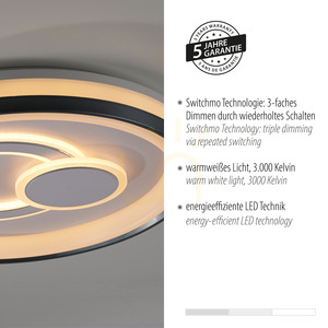 Plafon MINELLI 14334-16 Biały 3xLED small 4