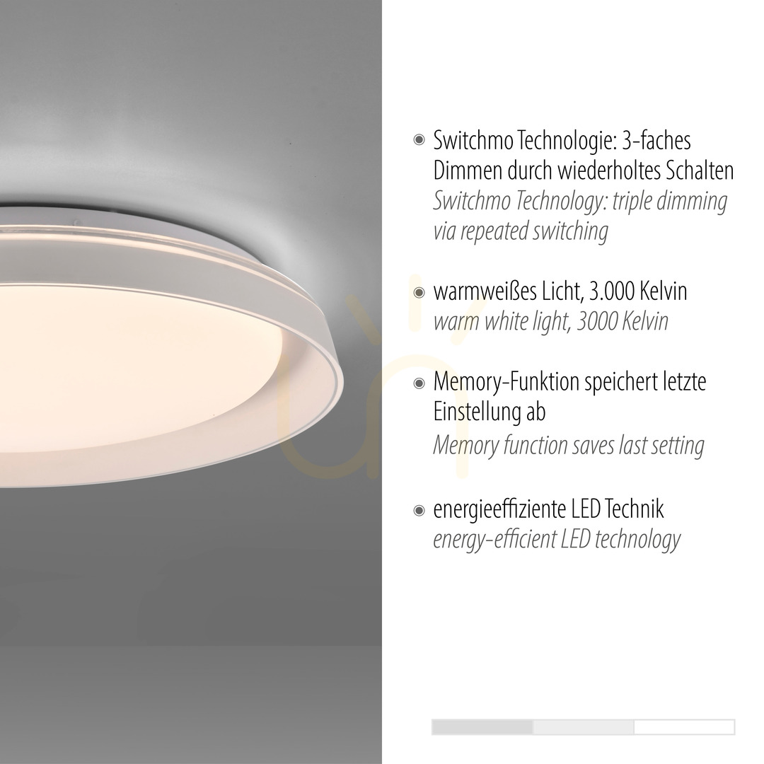 Wyświetl Plafon SATI 14368-16 Biały 1xLED Plafon SATI 14368-16 Biały 1xLED