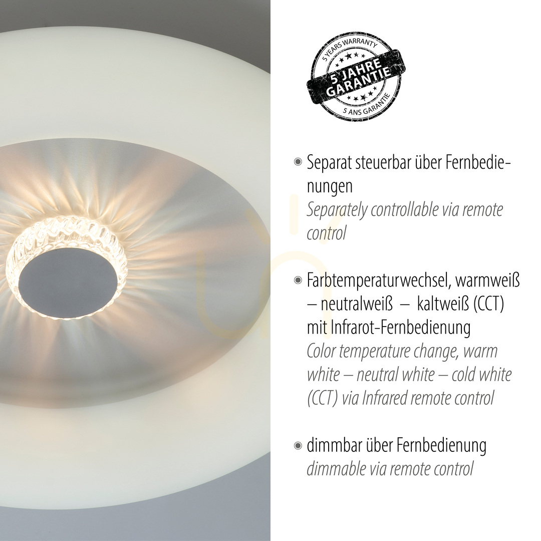 Pokaż Plafon VERTIGO 14383-16 Biały 1xLED Plafon VERTIGO 14383-16 Biały 1xLED