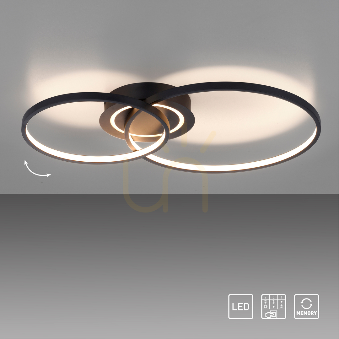 Wyświetl Plafon ASMINA 14540-18 Czarny 3xLED Plafon ASMINA 14540-18 Czarny 3xLED