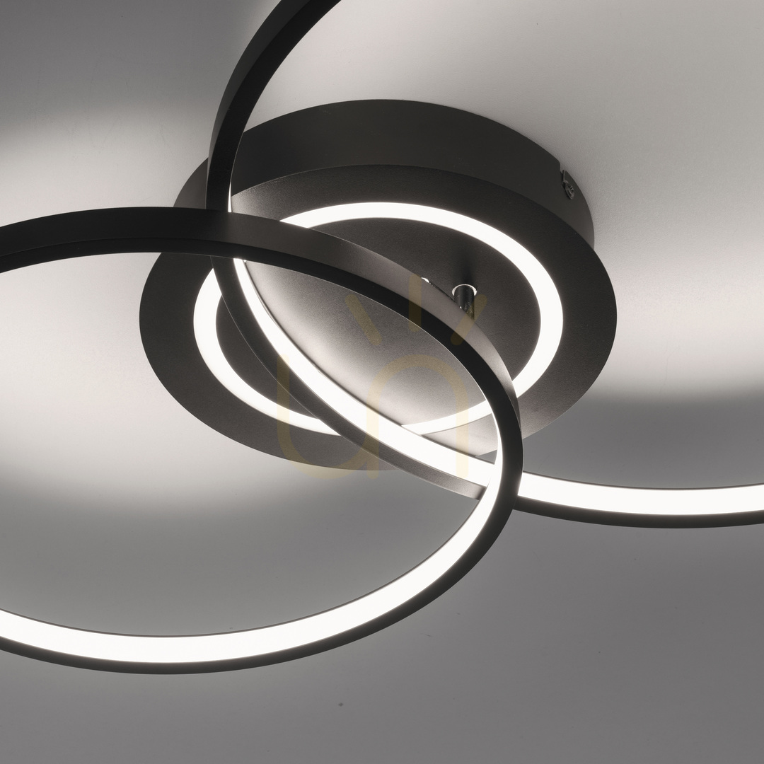 Pokaż Plafon ASMINA 14540-18 Czarny 3xLED Plafon ASMINA 14540-18 Czarny 3xLED
