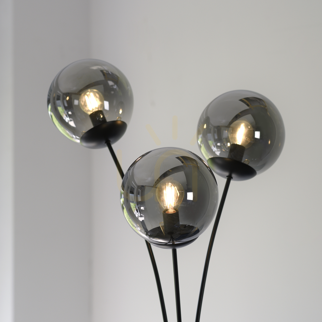 Pokaż Lampa Podłogowa BIG WIDOW 14603-18 Czarny 3xE14 Lampa Podłogowa BIG WIDOW 14603-18 Czarny 3xE14