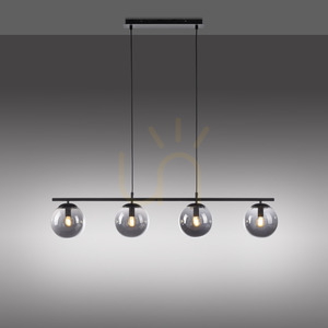 Lampa Wisząca BIG WIDOW 14604-18 Czarny 4xE14 small 4