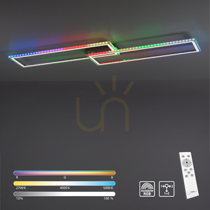 Plafon FELIX60 14635-55 Srebrny 2xLED small 12