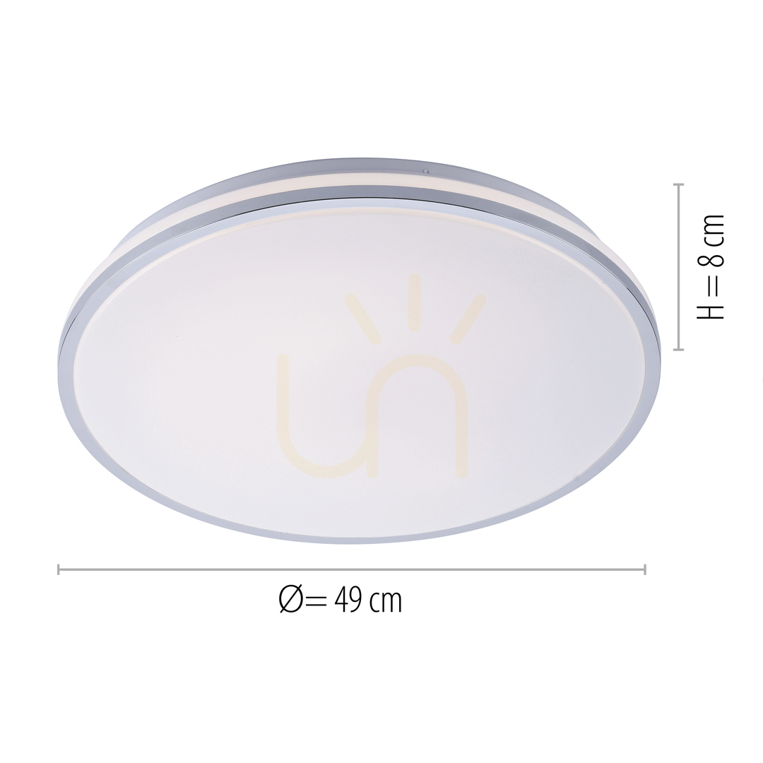 Obejrzyj Plafon ISABELL 14844-17 Chrom 1xLED Plafon ISABELL 14844-17 Chrom 1xLED