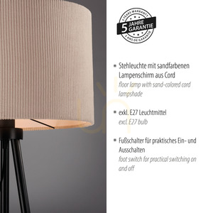 Lampa Podłogowa GREEN DURO 14894-39 Beżowy 1xE27 4 Lampa Podłogowa GREEN DURO 14894-39 Beżowy 1xE27 small 4