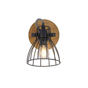 Lampa sufitowa i kinkiet Paul Neuhaus TARO 15117-18, czarny, drewno, 1×E14 small 10