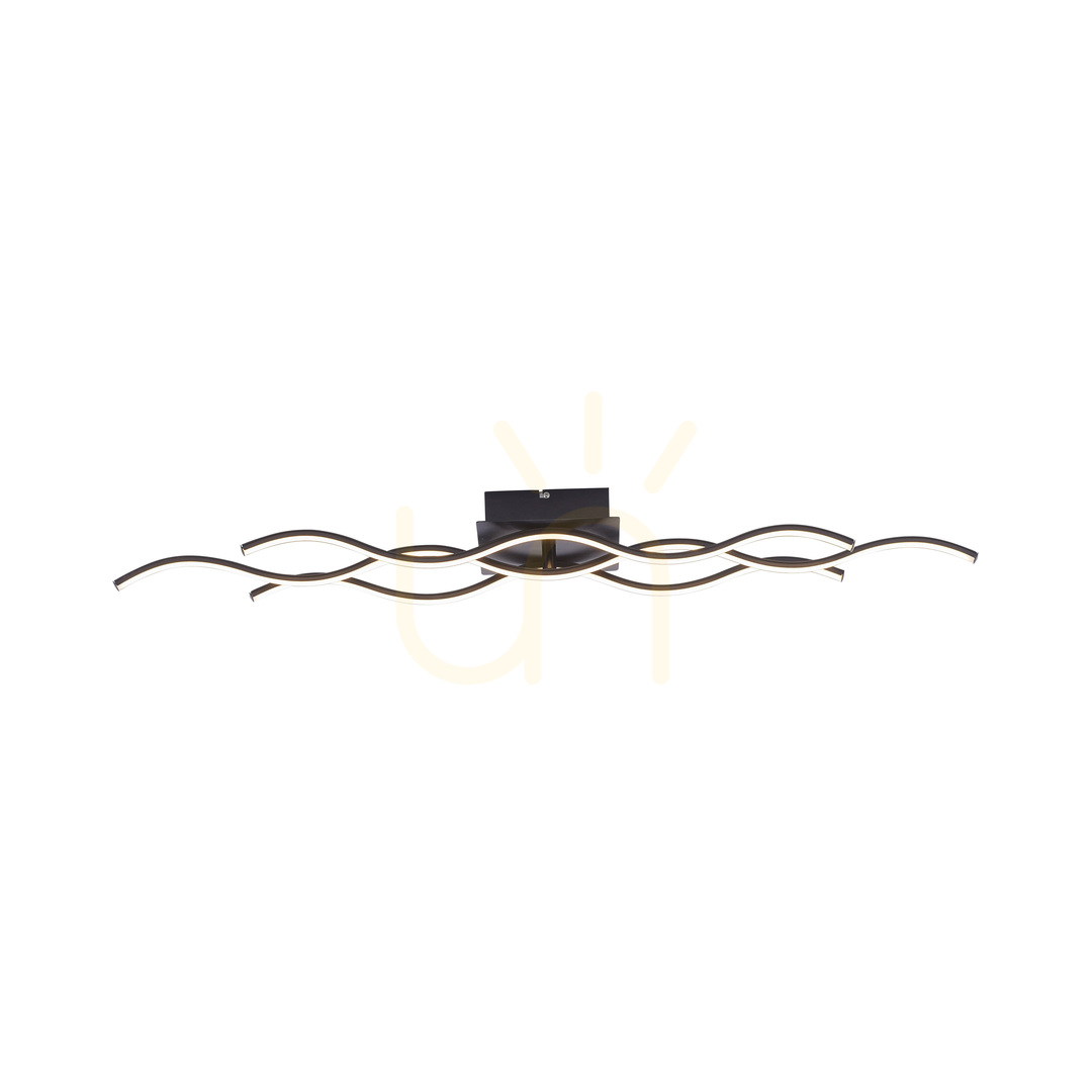 Zobacz Plafon WAVE 15166-18 Czarny 1xLED Plafon WAVE 15166-18 Czarny 1xLED