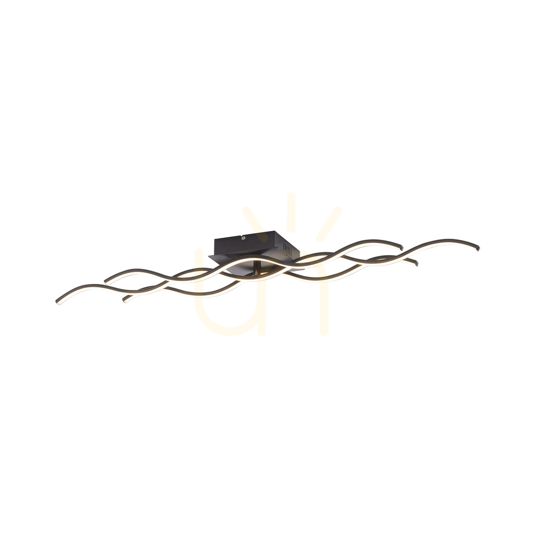 Obejrzyj Plafon WAVE 15166-18 Czarny 1xLED Plafon WAVE 15166-18 Czarny 1xLED