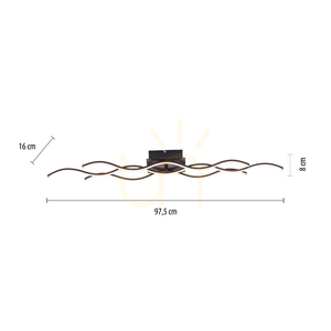 Plafon WAVE 15166-18 Czarny 1xLED 8 Plafon WAVE 15166-18 Czarny 1xLED small 8