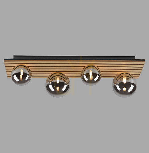 Sprawdź Plafon GREEN STIKA 15209-79 Drewno 4xG9