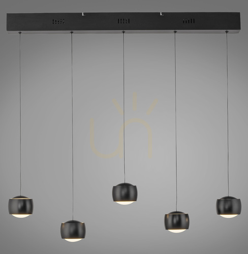 Sprawdź Lampa Wisząca BALLINI 15262-18 Czarny 5xLED