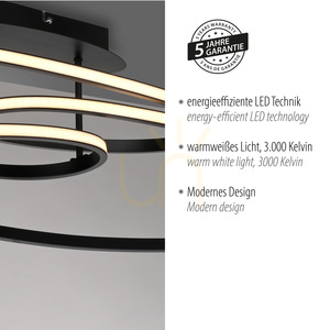 Plafon LUMACA 15321-18 Czarny 1xLED small 4