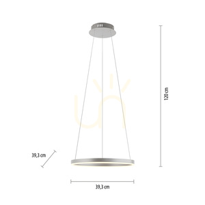 Lampa Wisząca RITUS 15393-95 Srebrny 1xLED 7 Lampa Wisząca RITUS 15393-95 Srebrny 1xLED small 7