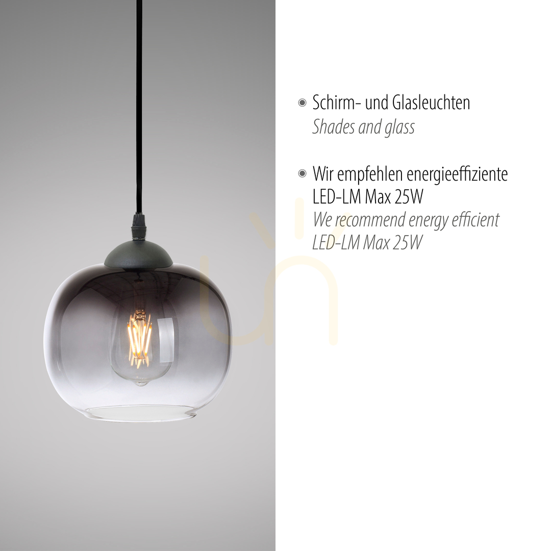 Wyświetl Lampa Wisząca ZEA 15420-18 Czarny 1xE27 Lampa Wisząca ZEA 15420-18 Czarny 1xE27