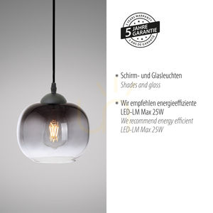 Lampa Wisząca ZEA 15420-18 Czarny 1xE27 4 Lampa Wisząca ZEA 15420-18 Czarny 1xE27 small 4