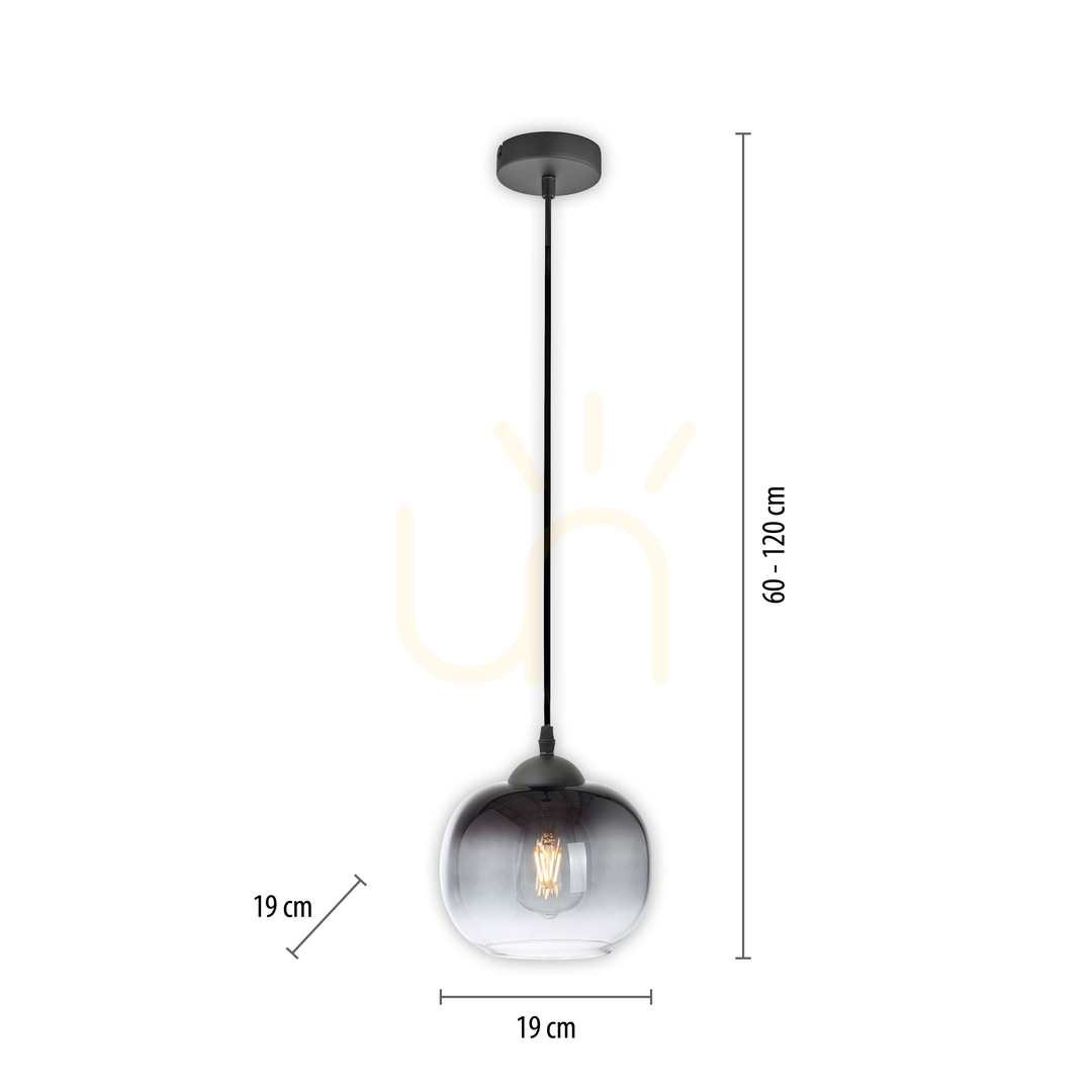 Wyświetl Lampa Wisząca ZEA 15420-18 Czarny 1xE27 Lampa Wisząca ZEA 15420-18 Czarny 1xE27