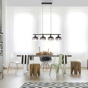 Lampa Wisząca ZEA 15421-18 Czarny 4xE14 2 Lampa Wisząca ZEA 15421-18 Czarny 4xE14 small 2