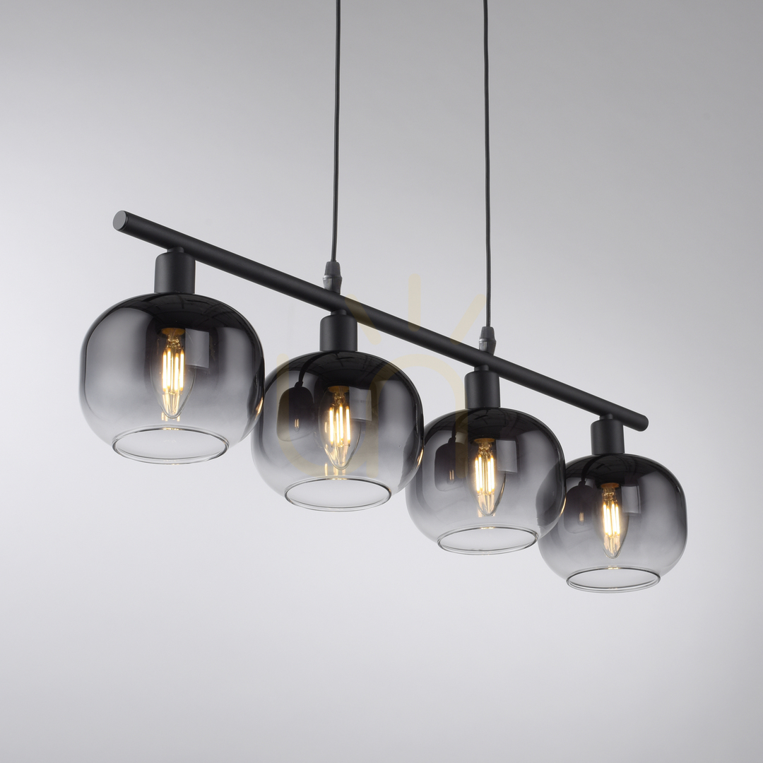Pokaż Lampa Wisząca ZEA 15421-18 Czarny 4xE14 Lampa Wisząca ZEA 15421-18 Czarny 4xE14