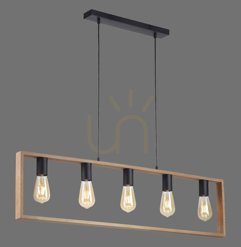 Sprawdź Lampa Wisząca FRANKY 15653-18 Czarny 5xE27