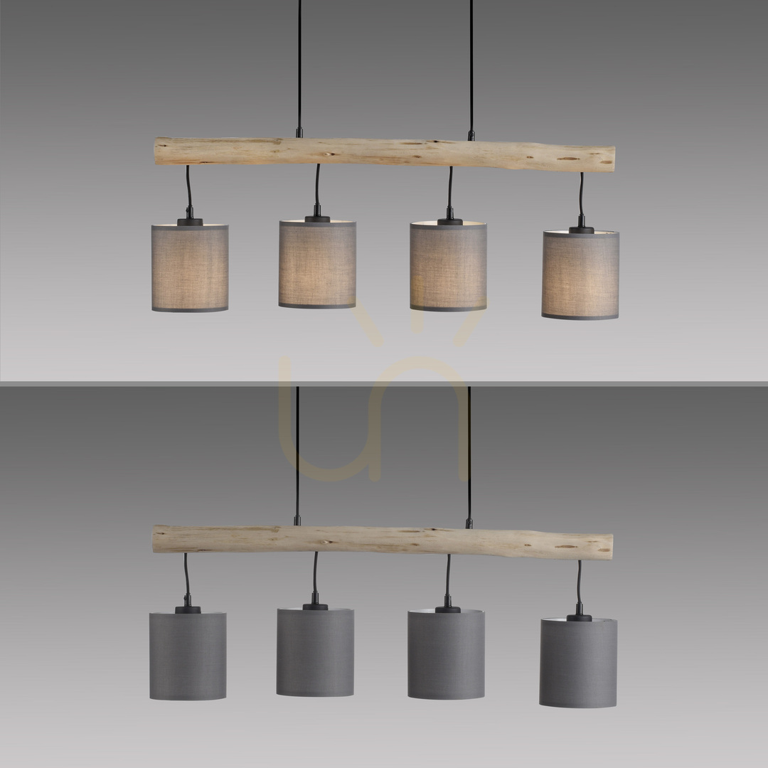 Zobacz Lampa Wisząca GREEN TRIB 15783-29 Drewno 4xE27 Lampa Wisząca GREEN TRIB 15783-29 Drewno 4xE27
